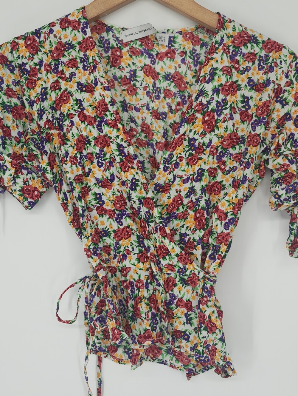 Faithful the Brand Wrap Top Size 4
